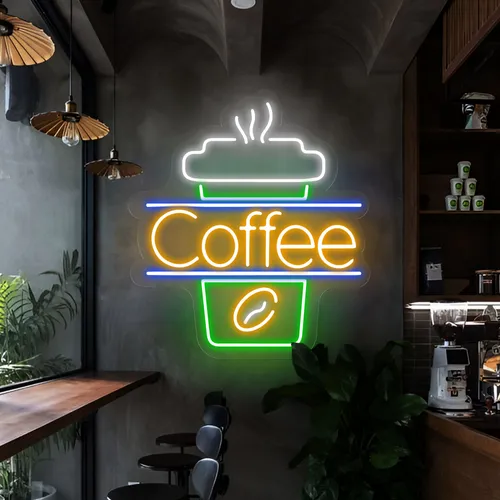 Coffee Neon Sign - Custom Flying Discs