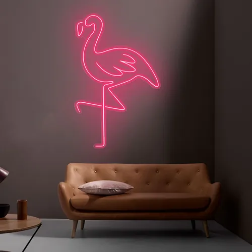 Flamingo Neon Light - Custom Flying Discs