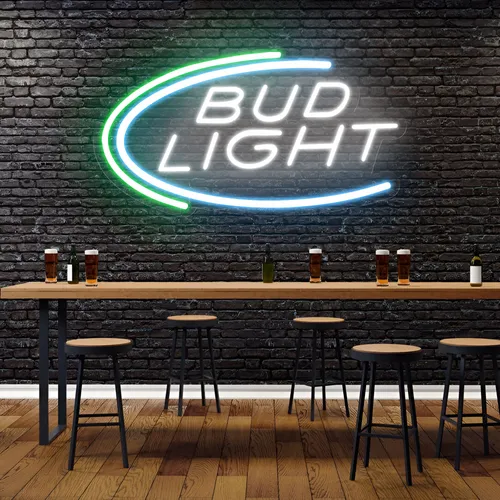 Bud Light Neon Sign - Custom Flying Discs