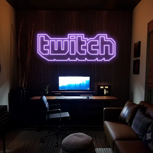 Twitch Neon Signs - Custom Flying Discs