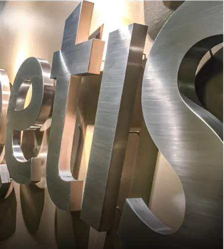 Stainless Steel Signs - Custom Flying Discs