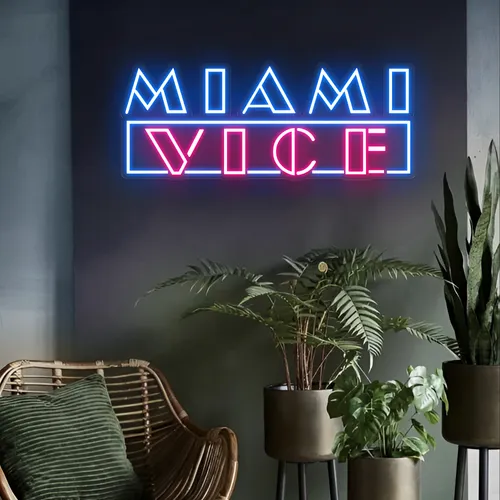Miami Vice Neon Signs - Custom Flying Discs