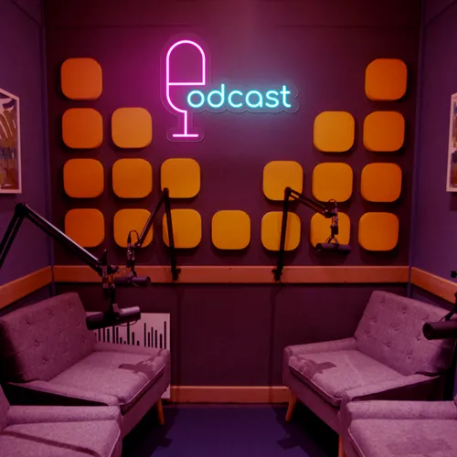 Cool Podcast Neon Sign - Custom Flying Discs