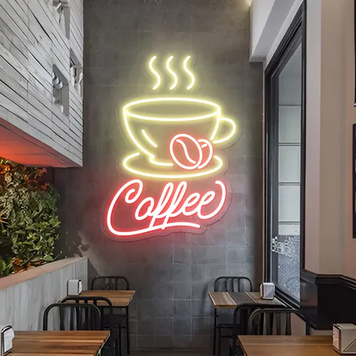 Classy Gleam Coffee Neon Sign - Custom Flying Discs