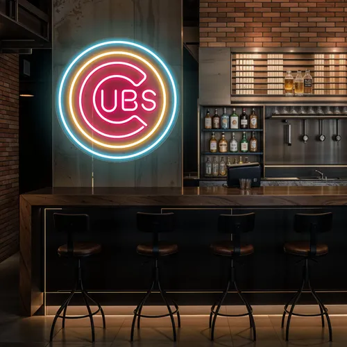 Cubs Neons Sign - Custom Flying Discs