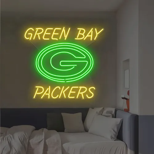 Green Bay Packers Neon Sign - Custom Flying Discs