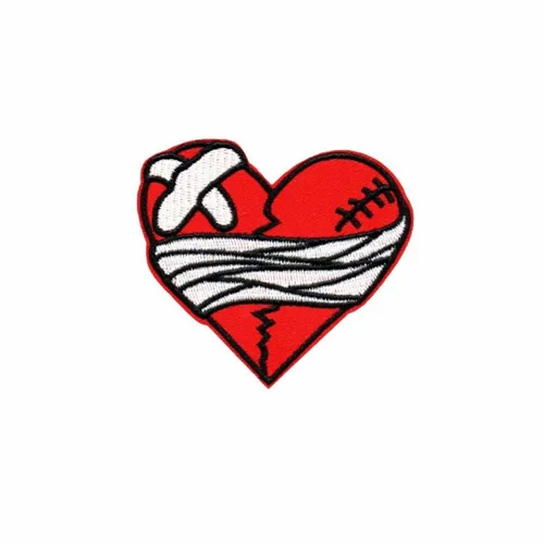 Battered Heart Patch - Custom Flying Discs