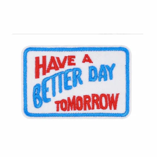 Red and Blue Have a Better Day Tomorrow Patch - Custom Flying Discs