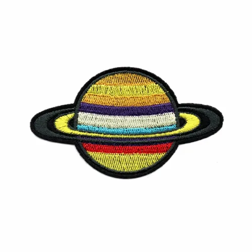 Colorful Ringed Planet Patch - Custom Flying Discs