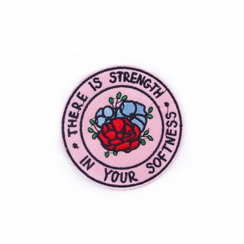 Pink Strength in Softness Patch - Custom Flying Discs