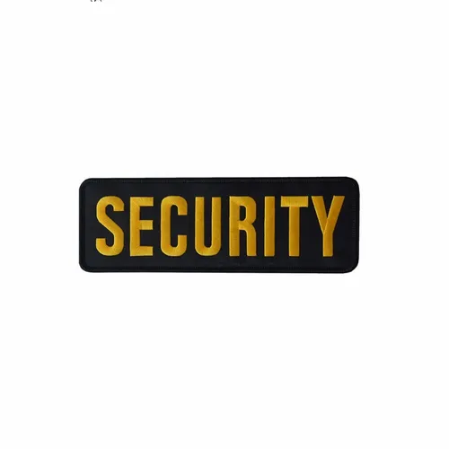 Black and Yellow Security Patch - Custom Flying Discs