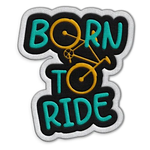 Born To Ride Hat Patch - Custom Flying Discs
