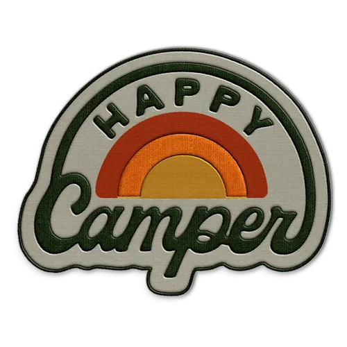 Happy Camper Hat Patch - Custom Flying Discs