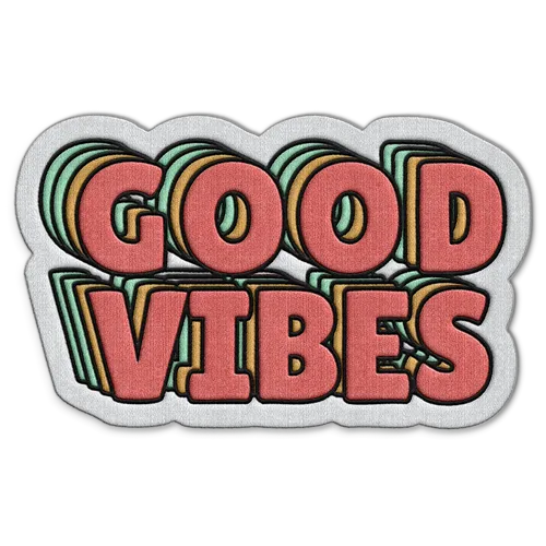 Good Vibes Hat Patch - Custom Flying Discs