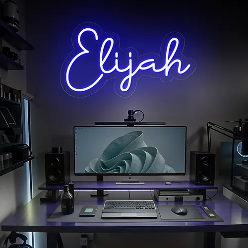 Elijah Neon Sign - Custom Flying Discs
