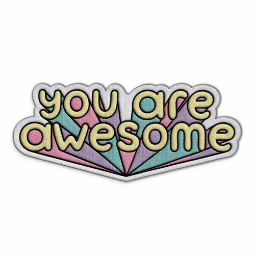You Are Awesome Iron On Patch - Custom Flying Discs