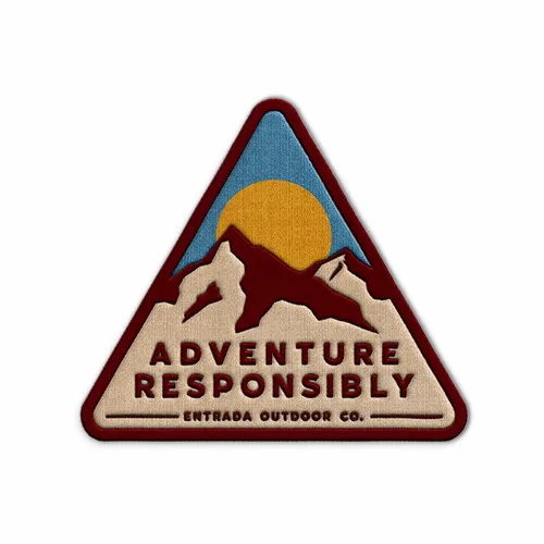 Triangle Adventure Responsibly Iron On Patch - Custom Flying Discs