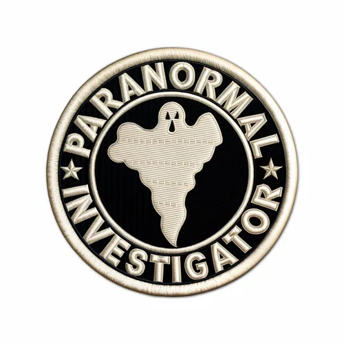 Round Paranormal Investigator Iron On Patch - Custom Flying Discs