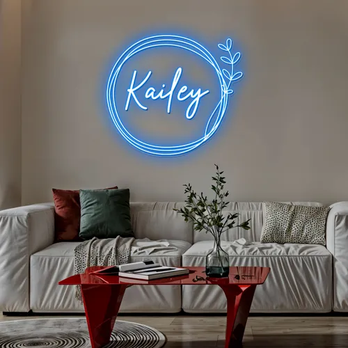 Boho Kailey Name Neon Sign - Custom Flying Discs