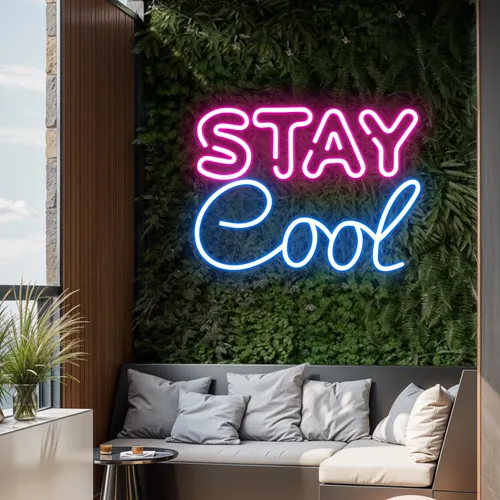 Stay Cool Neon Sign - Custom Flying Discs