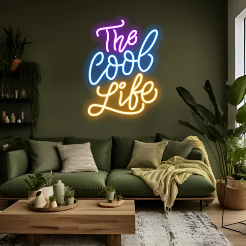The Cool Life Neon Sign - Custom Flying Discs