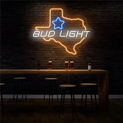 Old West Bud Light Neon Sign - Custom Flying Discs