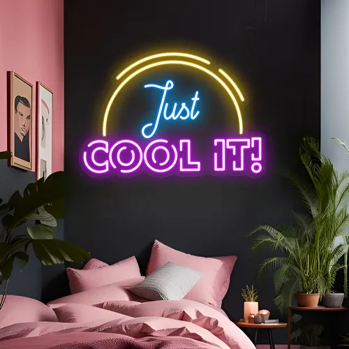 Just Cool It Neon Sign - Custom Flying Discs