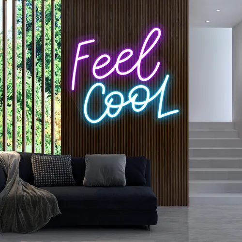 Feel Cool Neon Sign - Custom Flying Discs