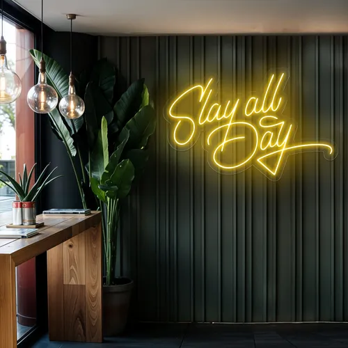 Slay All Day Neon Sign - Custom Flying Discs
