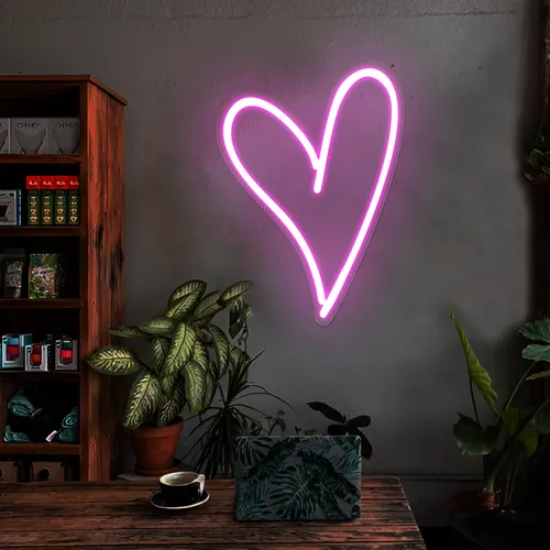 Sweetheart Pink Neon Sign - Custom Flying Discs