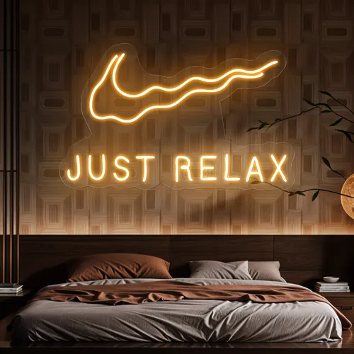 Nike Just Relax Neon Sign - Custom Flying Discs