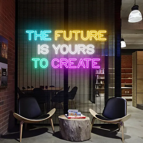 Limitless The Future is Yours to Create Neon Sign - Custom Flying Discs