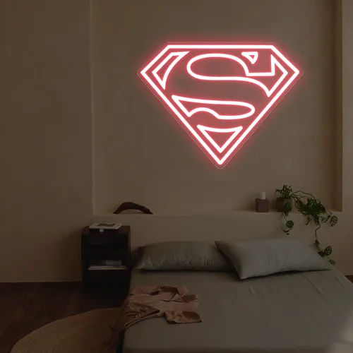 Superman Neon Sign - Custom Flying Discs