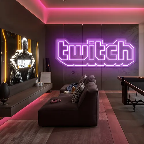 Twitch Streamer Neon Sign - Custom Flying Discs