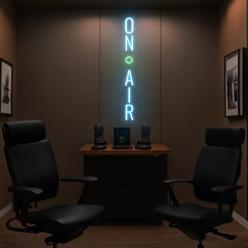 On Air Vertical Neon Sign - Custom Flying Discs