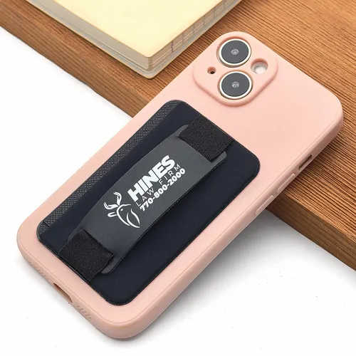 Leather Phone Wallet with Hand Grip - Custom Flying Discs