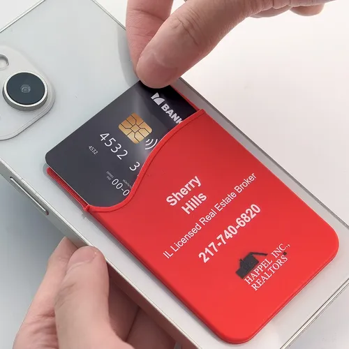 Silicone Phone Wallet Card Holder - Custom Flying Discs