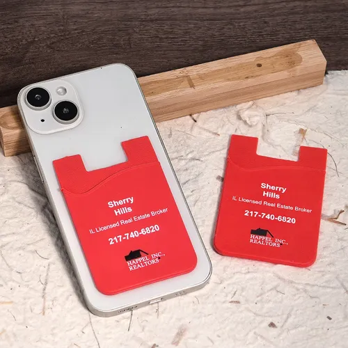 Silicone Phone Wallet Card Holder - Custom Flying Discs