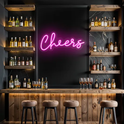 Mini Cheers Neon Sign - Custom Flying Discs