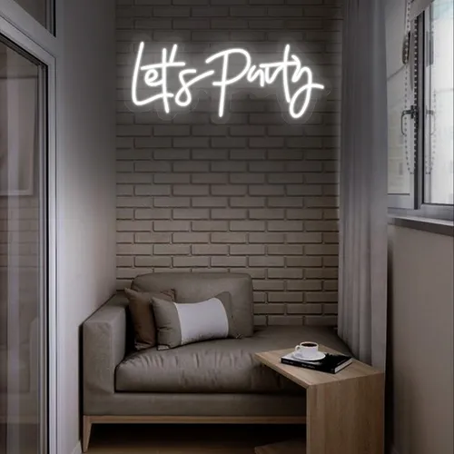 Mini Lets Party Neon sign - Custom Flying Discs
