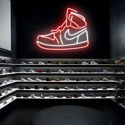 Mini Sneaker Neon Sign - Custom Flying Discs