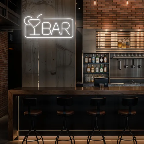 Bar Neon Sign - Custom Flying Discs