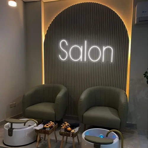 Salon Neon Sign - Custom Flying Discs