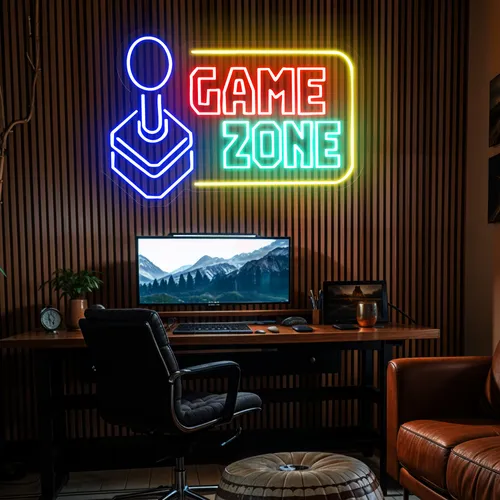 Game Zone Neon Sign - Custom Flying Discs
