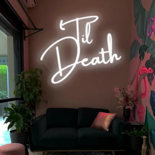 Til Death Neon Signs - Custom Flying Discs