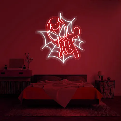 Custom Spiderman Neon Signs - Custom Flying Discs