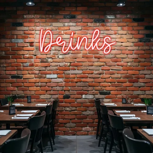 Custom Drink Neon Sign - Custom Flying Discs