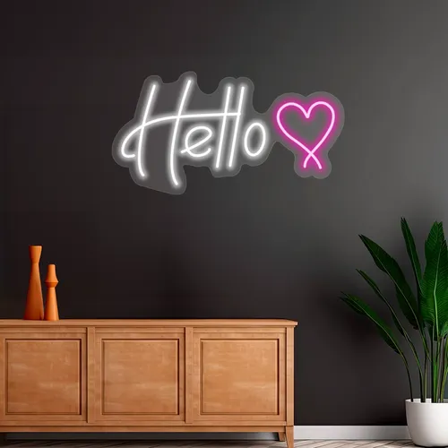 Custom Hello Neon Signs - Custom Flying Discs