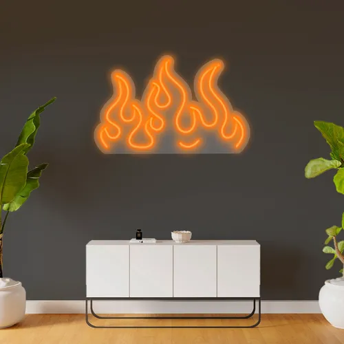 Custom Fire Neon Signs - Custom Flying Discs