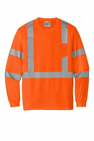 CornerStone ANSI 107 Class 3 Mesh Long Sleeve Tee. CS203 - Custom Flying Discs